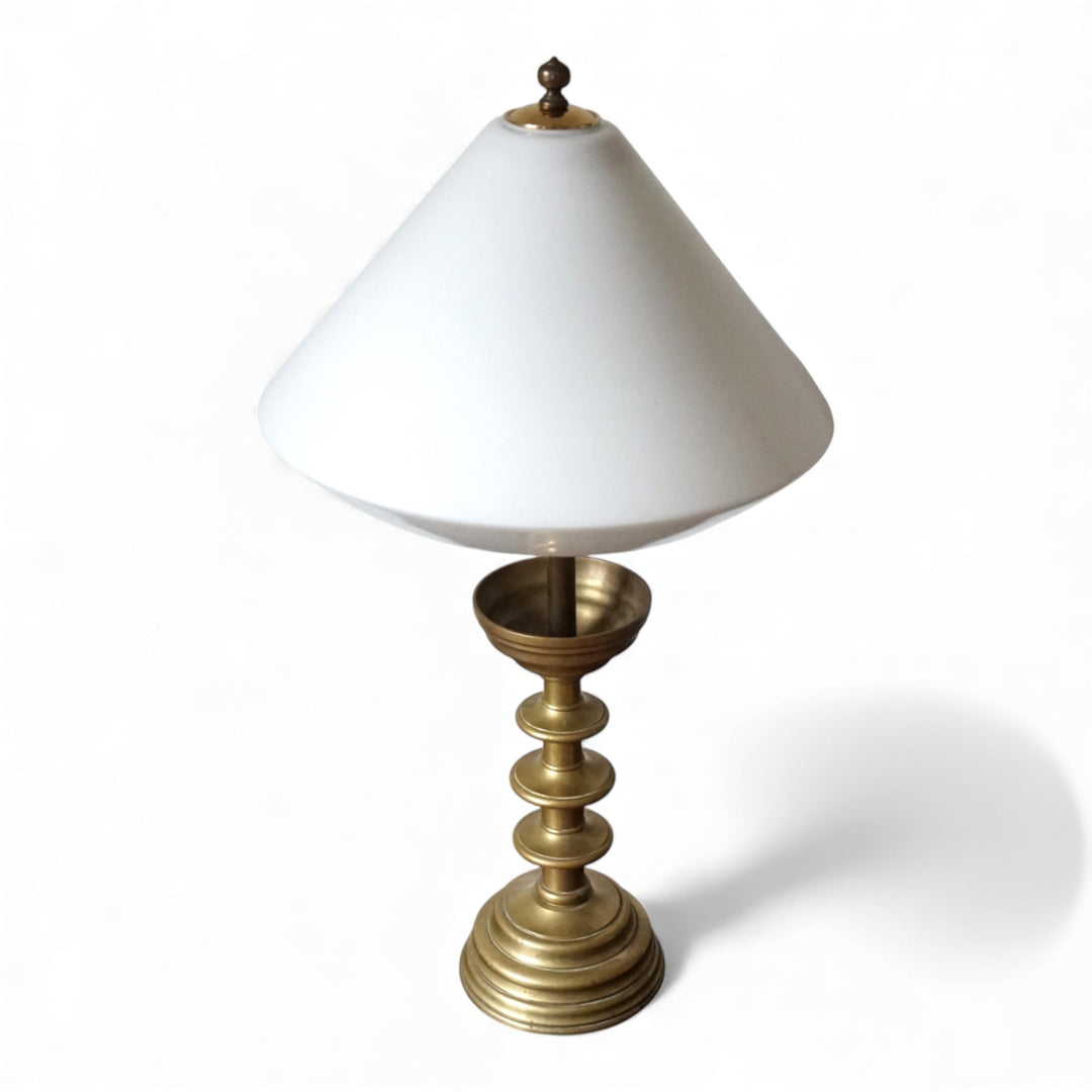 Art Nouveau Messing Empire Tischlampe, 1910