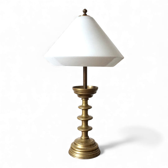 Art Nouveau Messing Empire Tischlampe, 1910