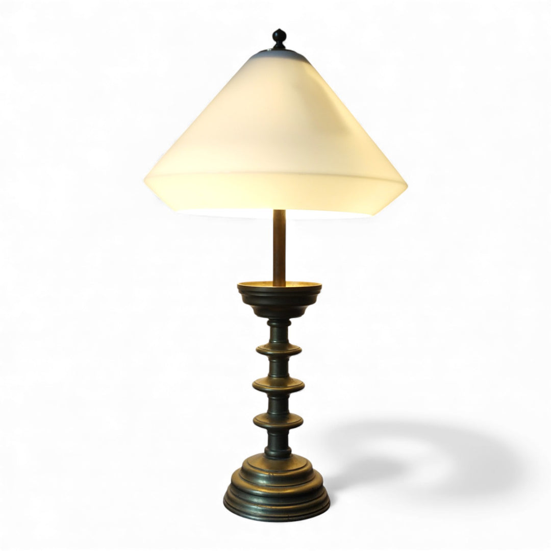 Art Nouveau Messing Empire Tischlampe, 1910