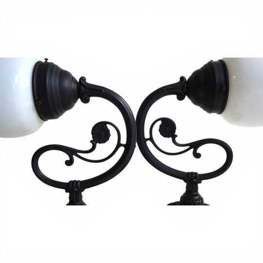 2er Set Art Nouveau Messing Wandlampen