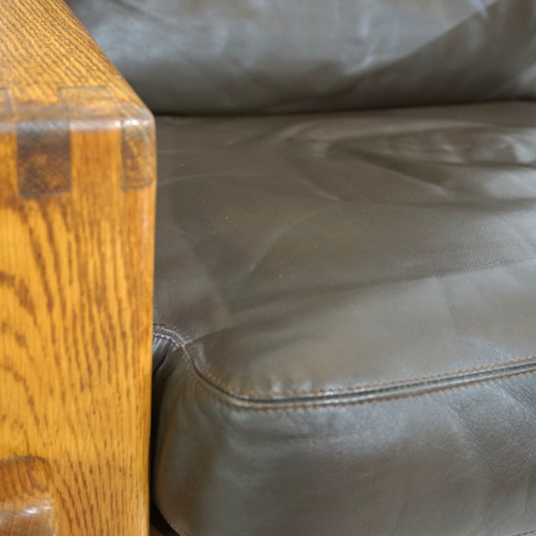 Asko Bonanza brauner Hochlehner Ledersessel von Esko Pajamies, 1960