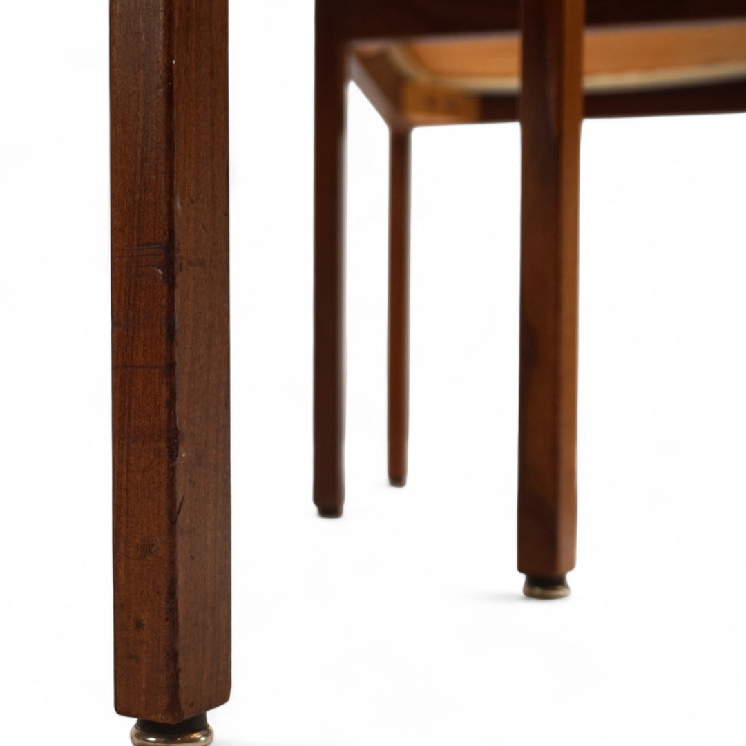 Asko Finland 4er Set Tectonia Esszimmerstühle von Jussi Peippo, 1960