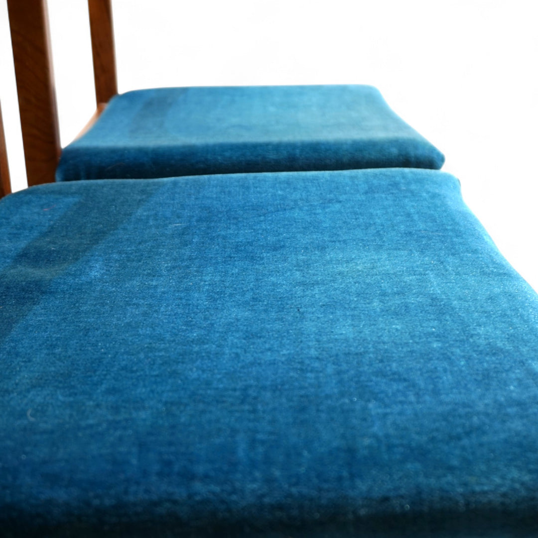 Asko Finland 4er Set Tectonia Esszimmerstühle von Jussi Peippo, 1960