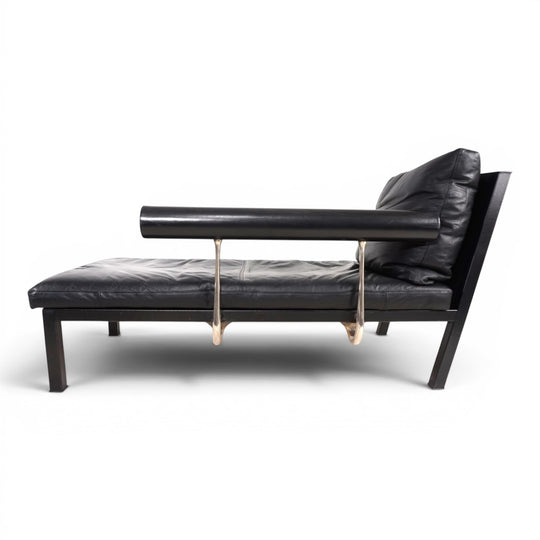 B&B Italia Baisity Leder Chaiselongue / Daybed von Antonio Citterio, 1980