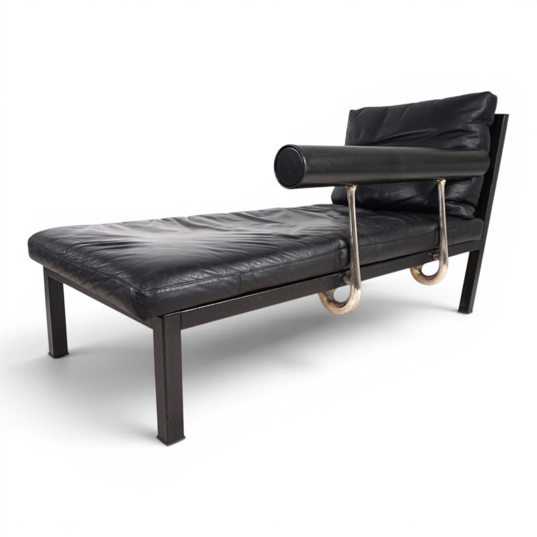 B&B Italia Baisity Leder Chaiselongue / Daybed von Antonio Citterio, 1980