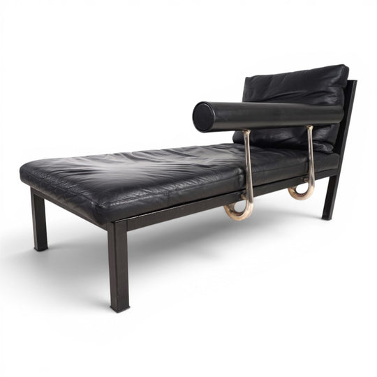 B&B Italia Baisity Leder Chaiselongue / Daybed von Antonio Citterio, 1980