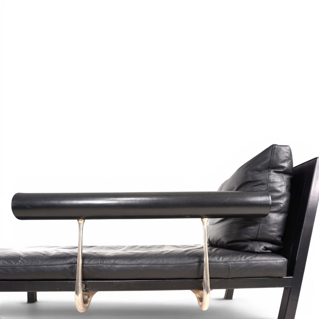 B&B Italia Baisity Leder Chaiselongue / Daybed von Antonio Citterio, 1980