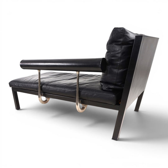 B&B Italia Baisity Leder Chaiselongue / Daybed von Antonio Citterio, 1980