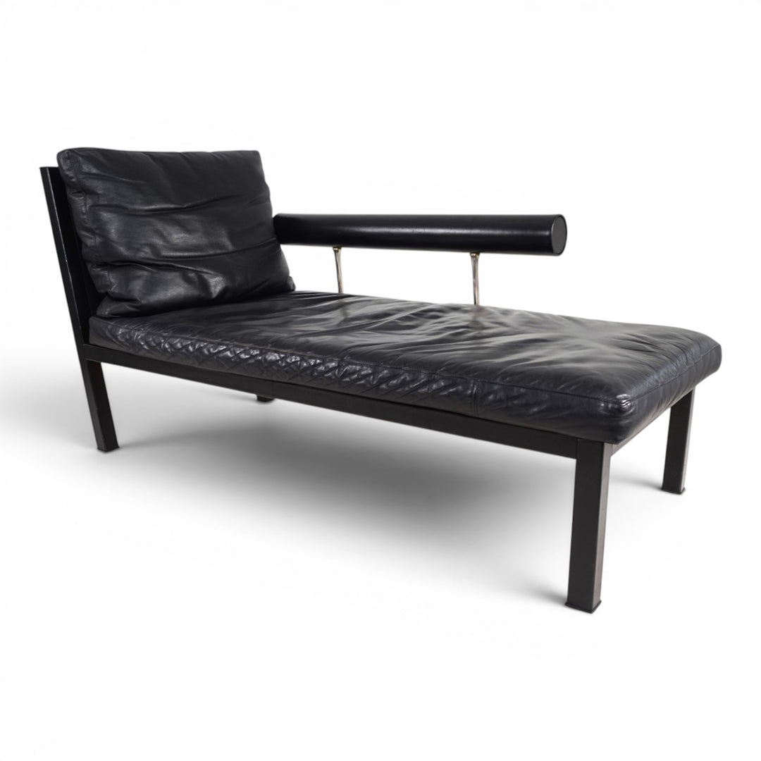 B&B Italia Baisity Leder Chaiselongue / Daybed von Antonio Citterio, 1980