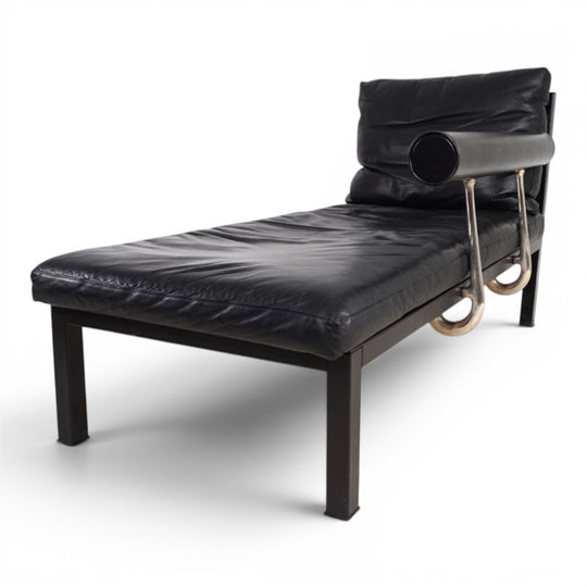 B&B Italia Baisity Leder Chaiselongue / Daybed von Antonio Citterio, 1980