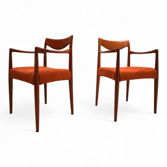 2er Set Gustav Bahus Bambi Teak Stühle von Rolf Rastad & Adolf Relling, 1960