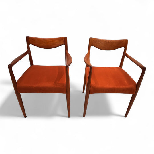 2er Set Gustav Bahus Bambi Teak Stühle von Rolf Rastad & Adolf Relling, 1960