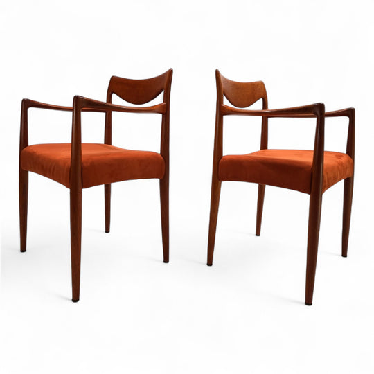 2er Set Gustav Bahus Bambi Teak Stühle von Rolf Rastad & Adolf Relling, 1960