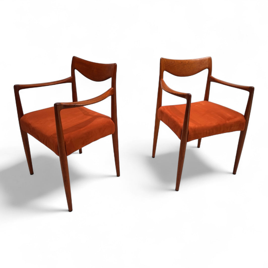 2er Set Gustav Bahus Bambi Teak Stühle von Rolf Rastad & Adolf Relling, 1960