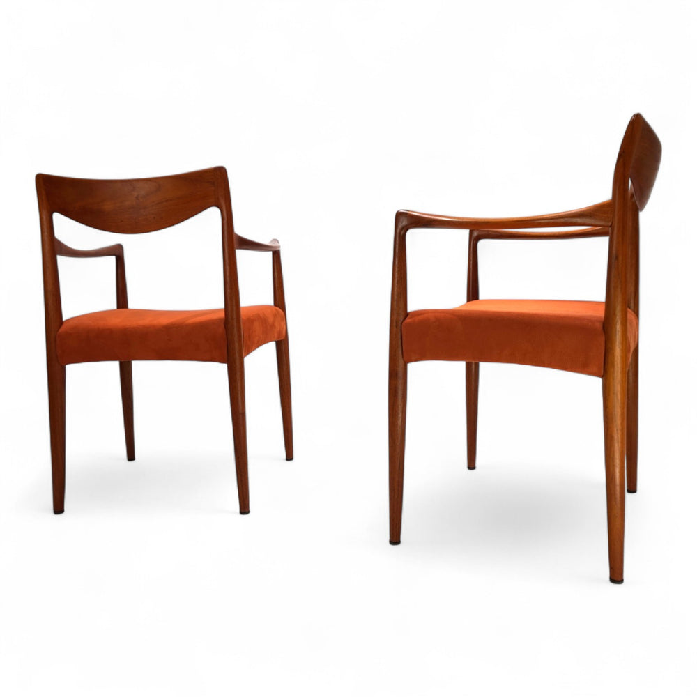 2er Set Gustav Bahus Bambi Teak Stühle von Rolf Rastad & Adolf Relling, 1960
