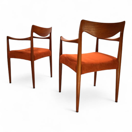 2er Set Gustav Bahus Bambi Teak Stühle von Rolf Rastad & Adolf Relling, 1960