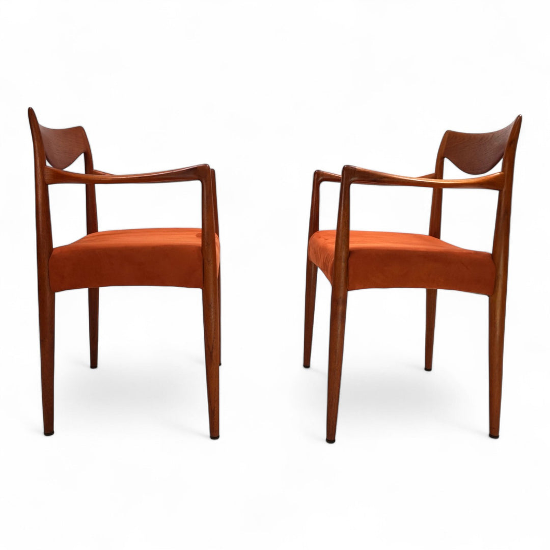 2er Set Gustav Bahus Bambi Teak Stühle von Rolf Rastad & Adolf Relling, 1960