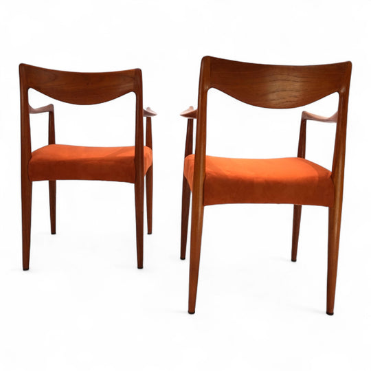 2er Set Gustav Bahus Bambi Teak Stühle von Rolf Rastad & Adolf Relling, 1960