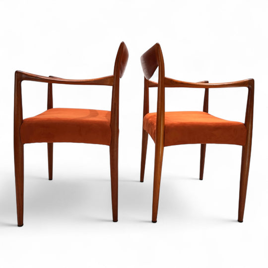 2er Set Gustav Bahus Bambi Teak Stühle von Rolf Rastad & Adolf Relling, 1960