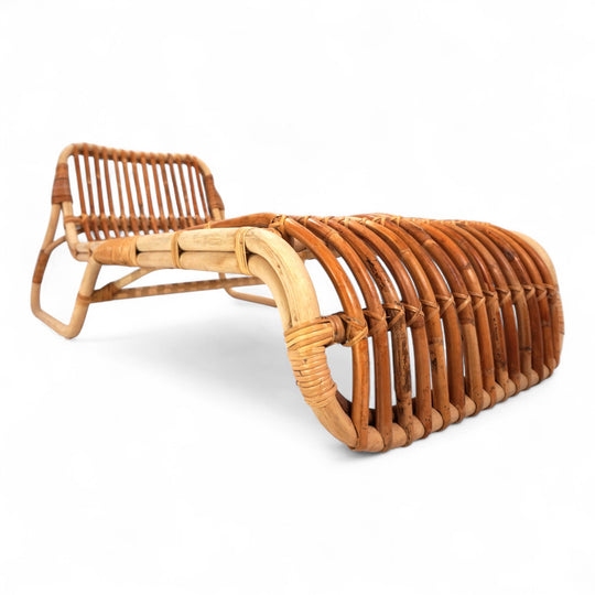 Bambus Chaiselongue Tagesbett, 1970