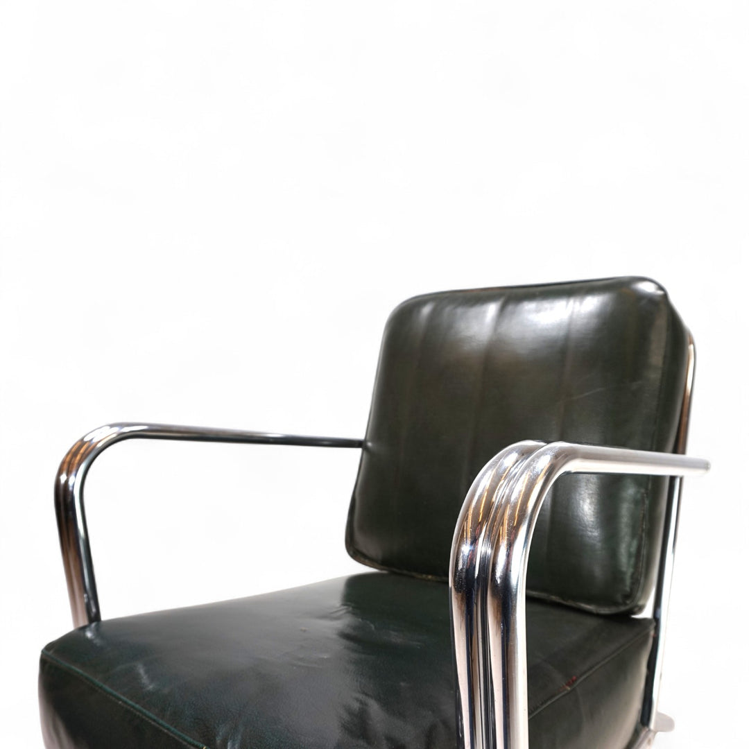 Art Deco Stahlrohr Sessel im Stil Gilbert Rhode Troy Sunshade, 1930