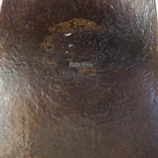 Skulpturaler Bronze Kerzenhalter Bauhaus von Benno Meyer, 1930