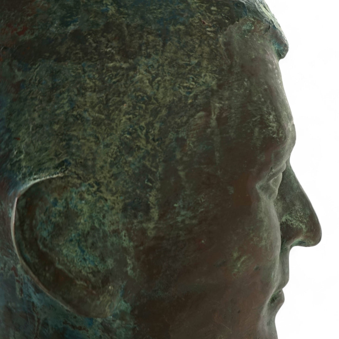 Skulptur Bronze Büsten Köpfe 2er Set auf Granitstelen von einem Schüler von Georg Kolbe, 1925