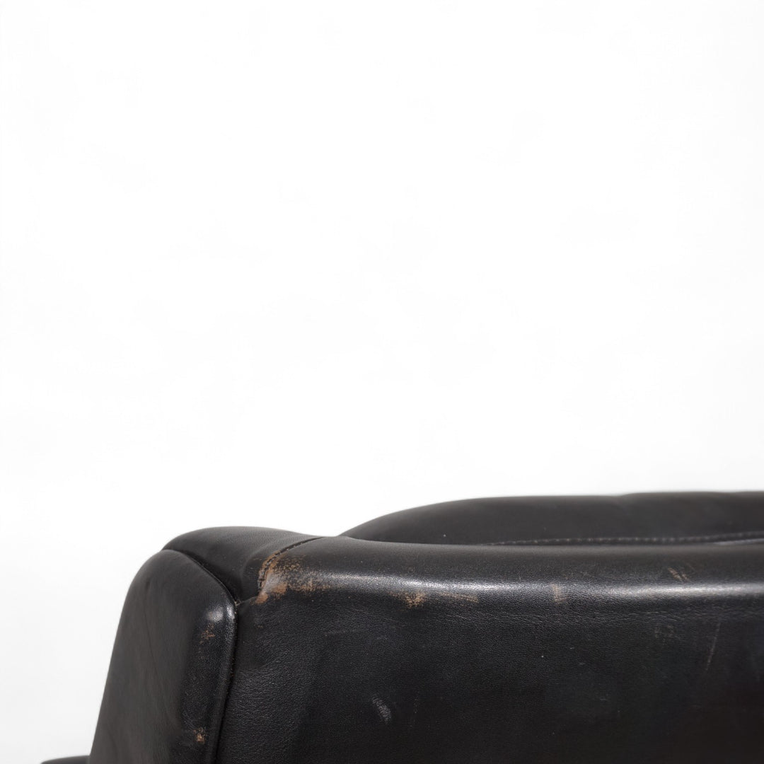 Carl Straub Leder Loungesessel,1960