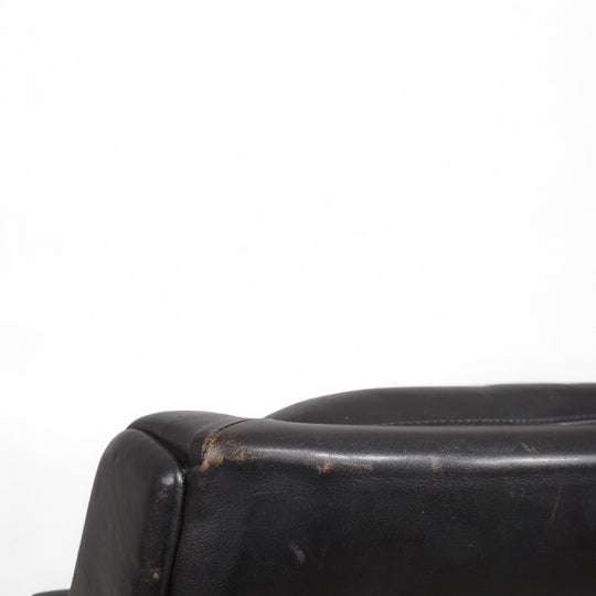 Carl Straub Leder Loungesessel,1960