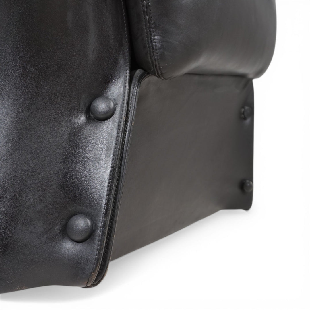 Carl Straub Leder Loungesessel, 1970