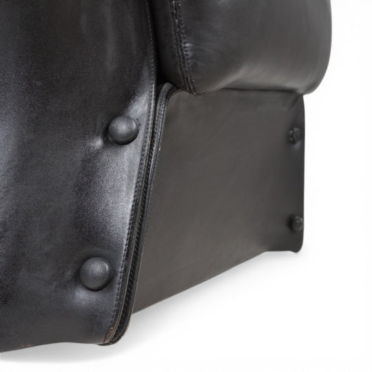 Carl Straub Leder Loungesessel, 1970