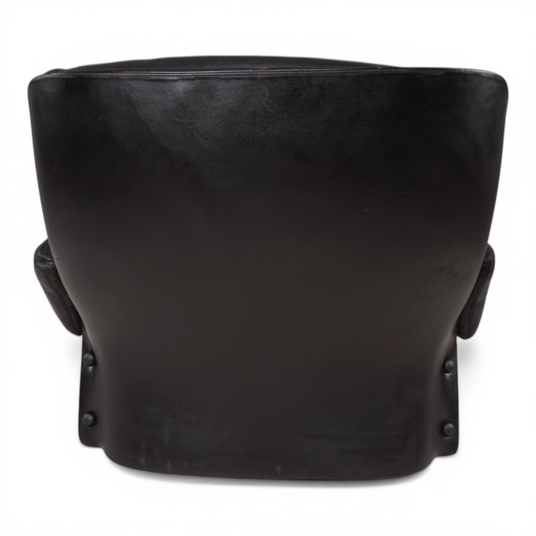 Carl Straub Leder Loungesessel, 1970