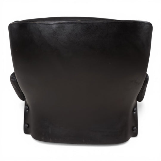 Carl Straub Leder Loungesessel, 1970