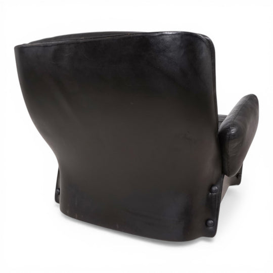 Carl Straub Leder Loungesessel, 1970