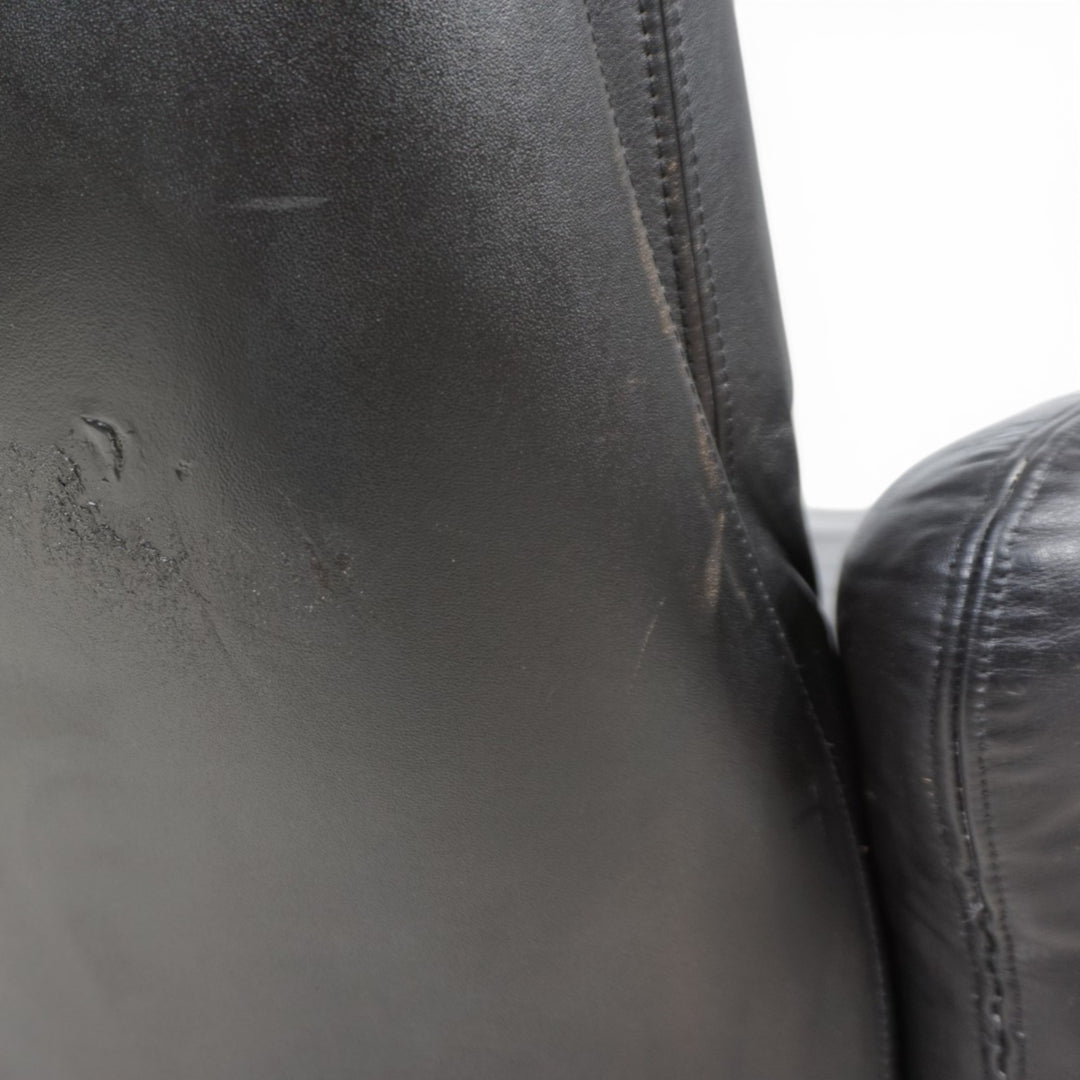 Carl Straub Leder Loungesessel, 1970