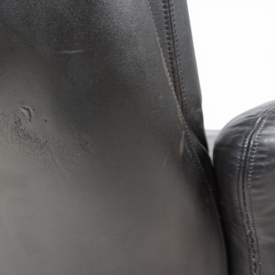 Carl Straub Leder Loungesessel, 1970