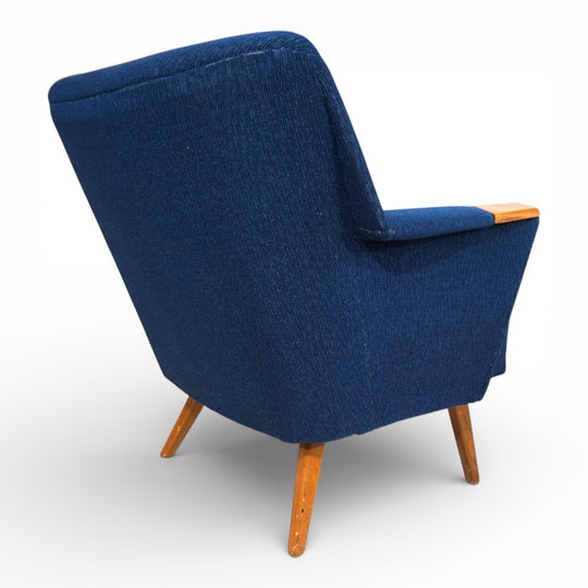 Cocktailsessel Blau MCM, 1950