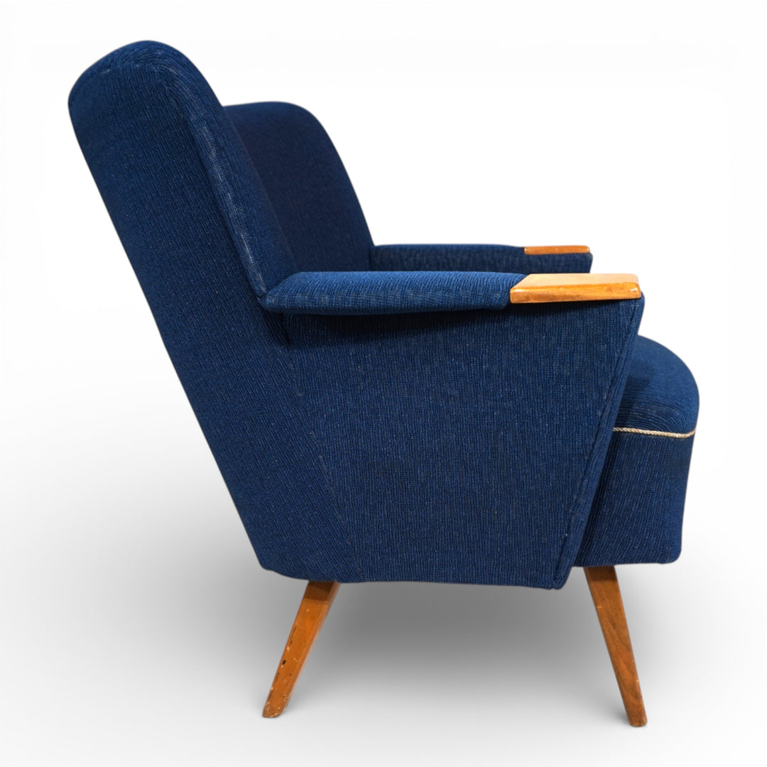 Cocktailsessel Blau MCM, 1950
