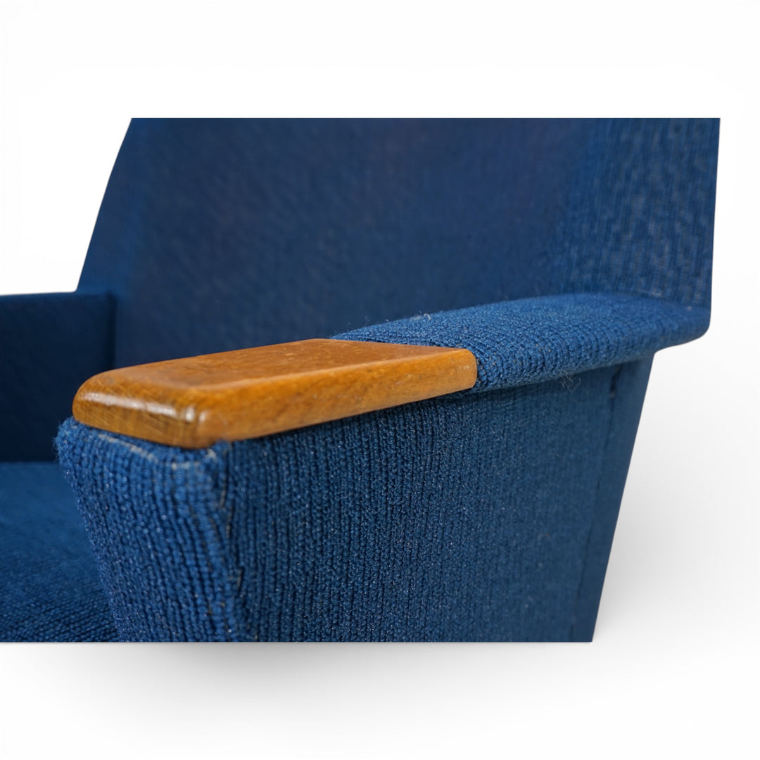 Cocktailsessel Blau MCM, 1950