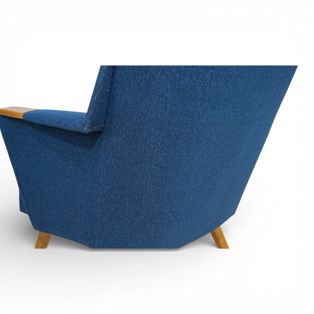 Cocktailsessel Blau MCM, 1950