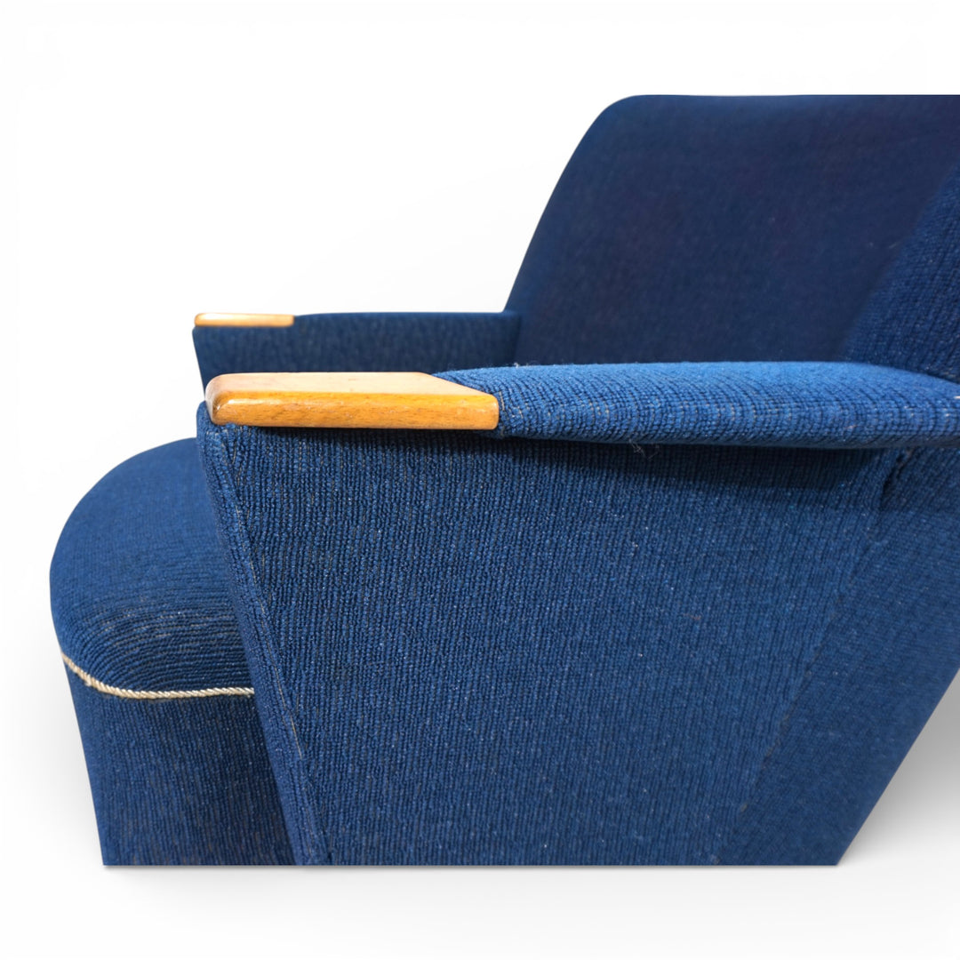 Cocktailsessel Blau MCM, 1950