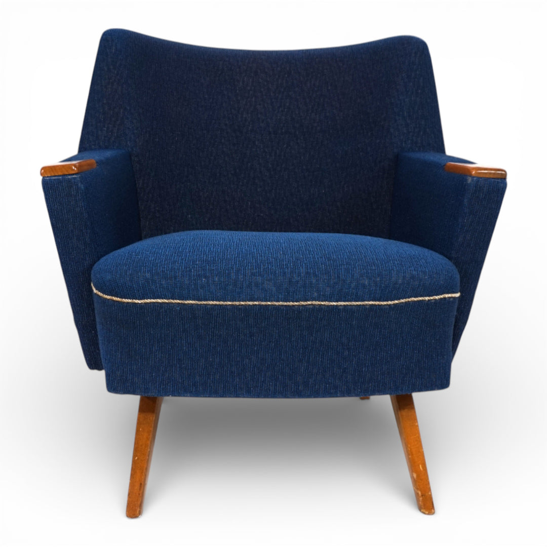 Cocktailsessel Blau MCM, 1950