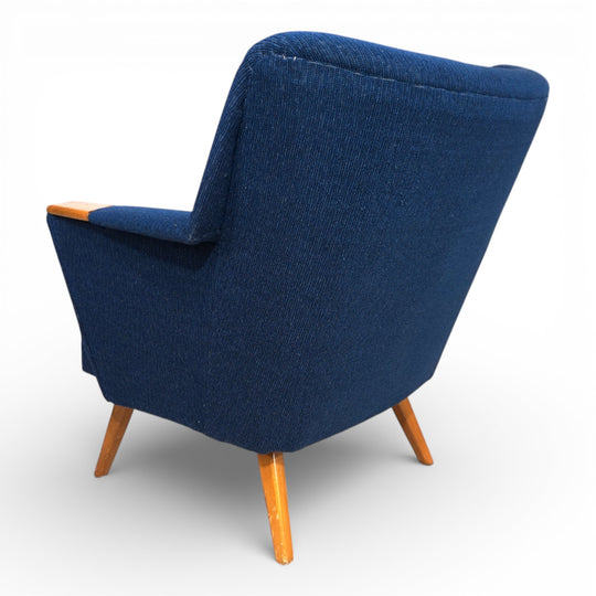 Cocktailsessel Blau MCM, 1950