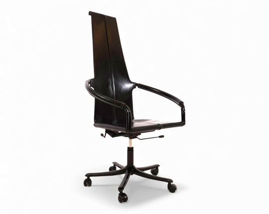 Cofemo Italy Leder Bürosessel, 1980
