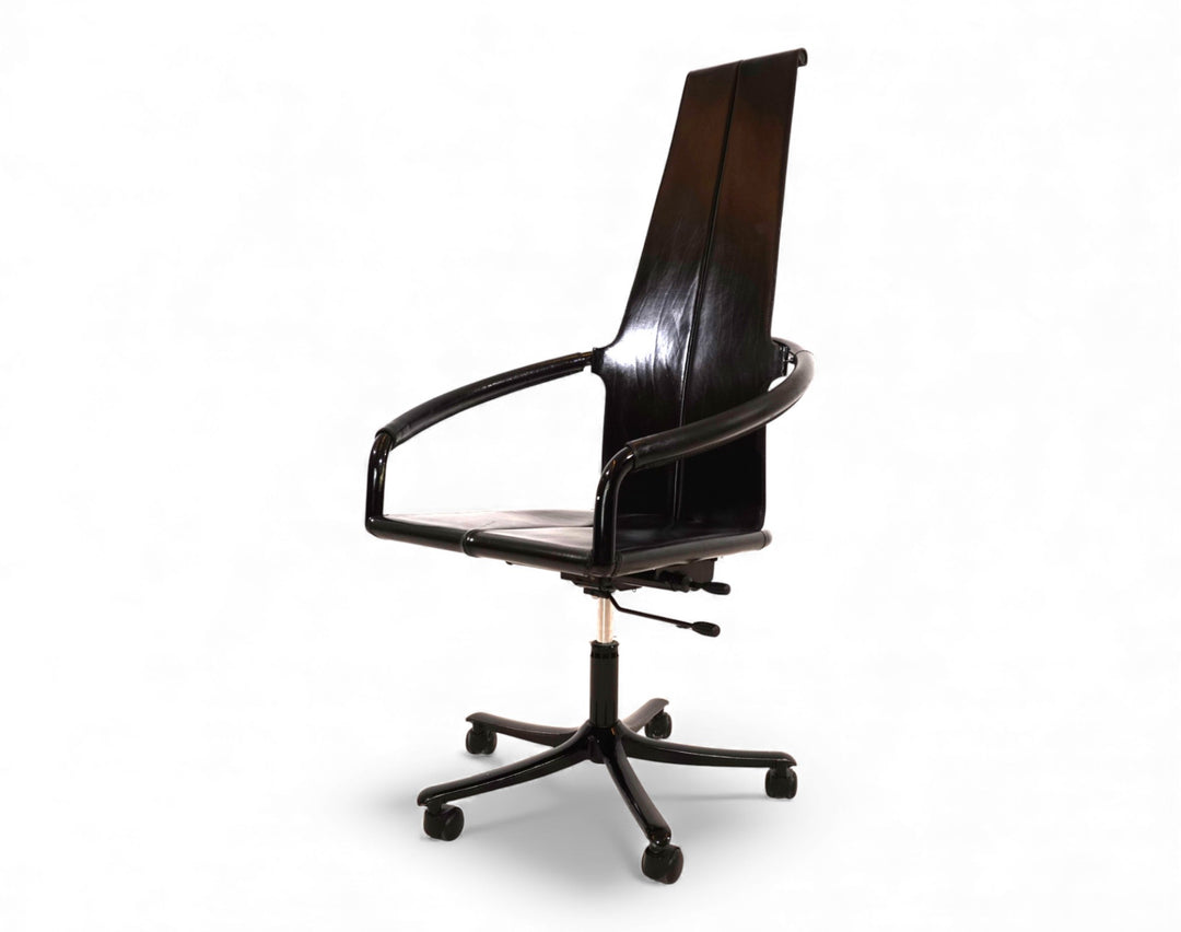 Cofemo Italy Leder Bürosessel, 1980