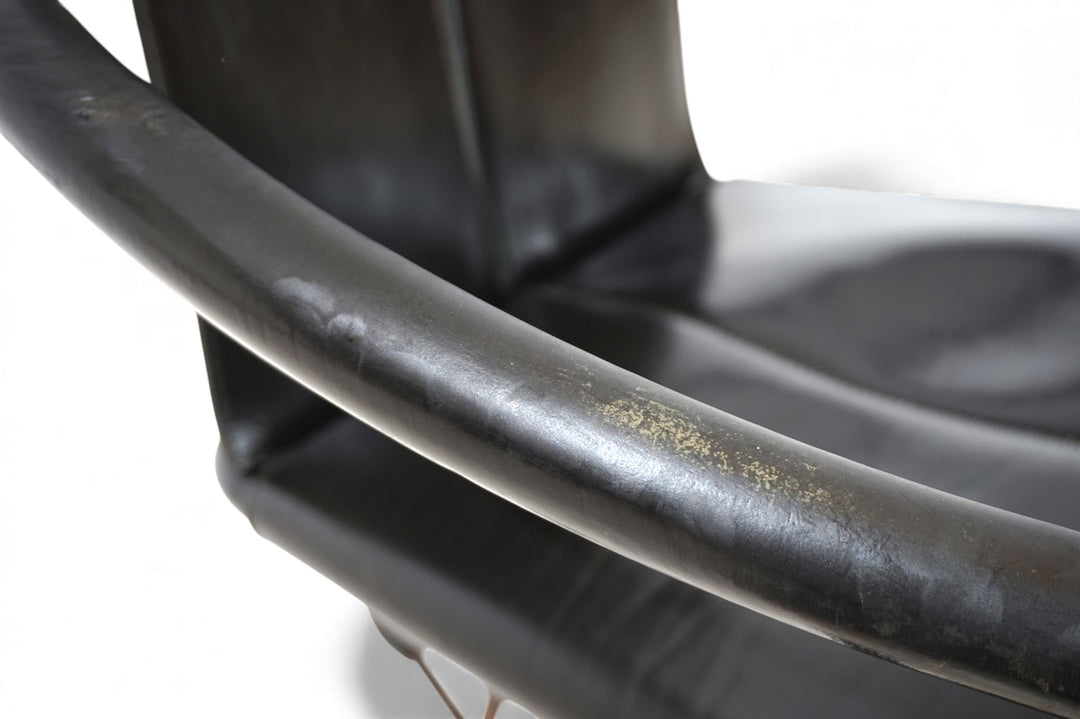 Cofemo Italy Leder Bürosessel, 1980