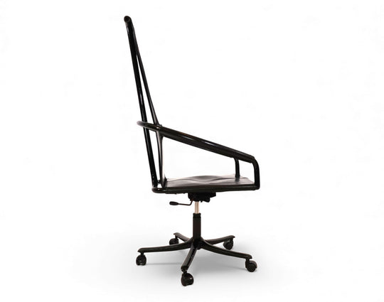 Cofemo Italy Leder Bürosessel, 1980