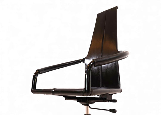 Cofemo Italy Leder Bürosessel, 1980