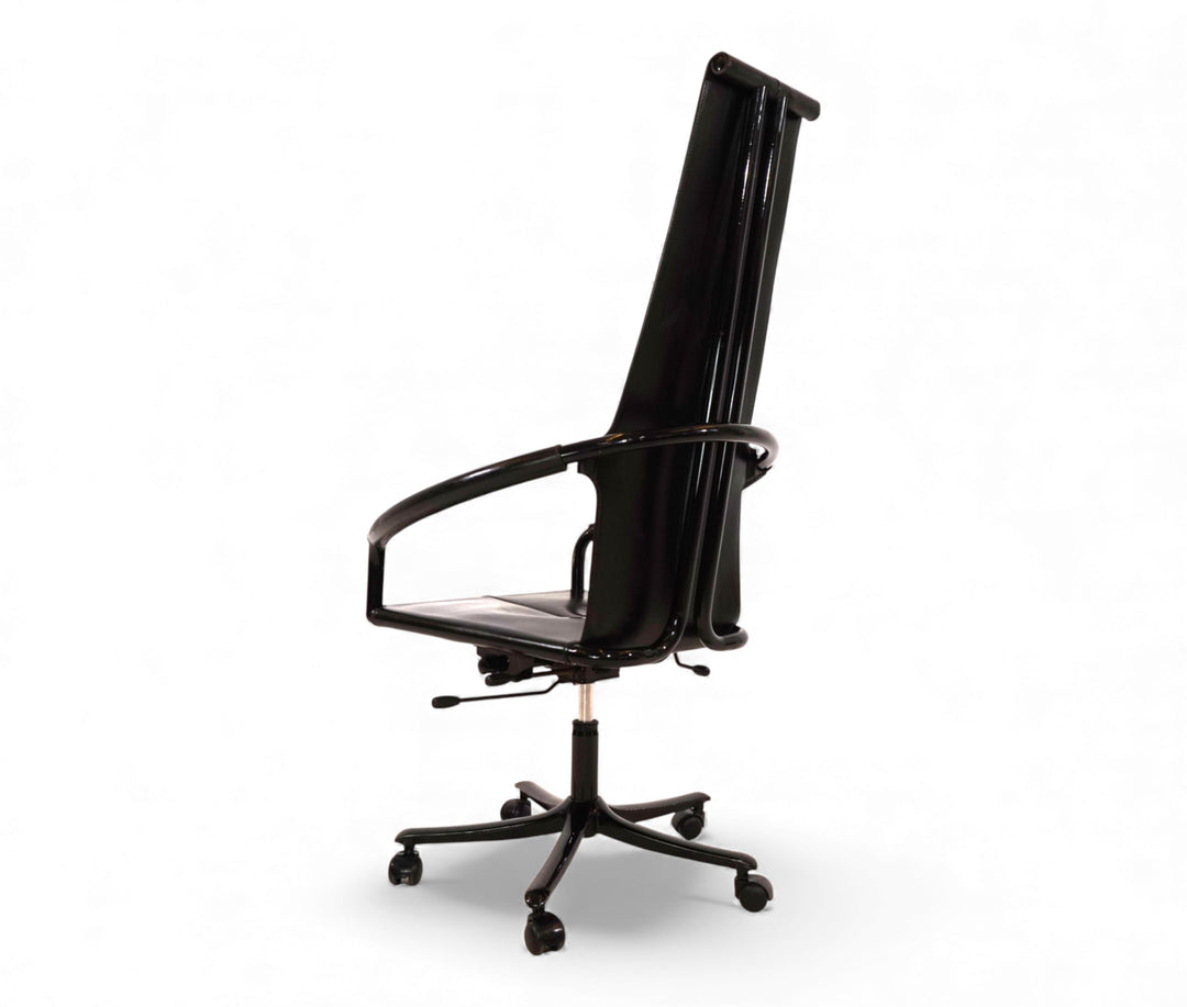 Cofemo Italy Leder Bürosessel, 1980