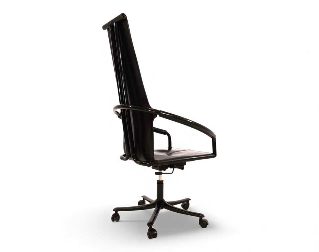 Cofemo Italy Leder Bürosessel, 1980